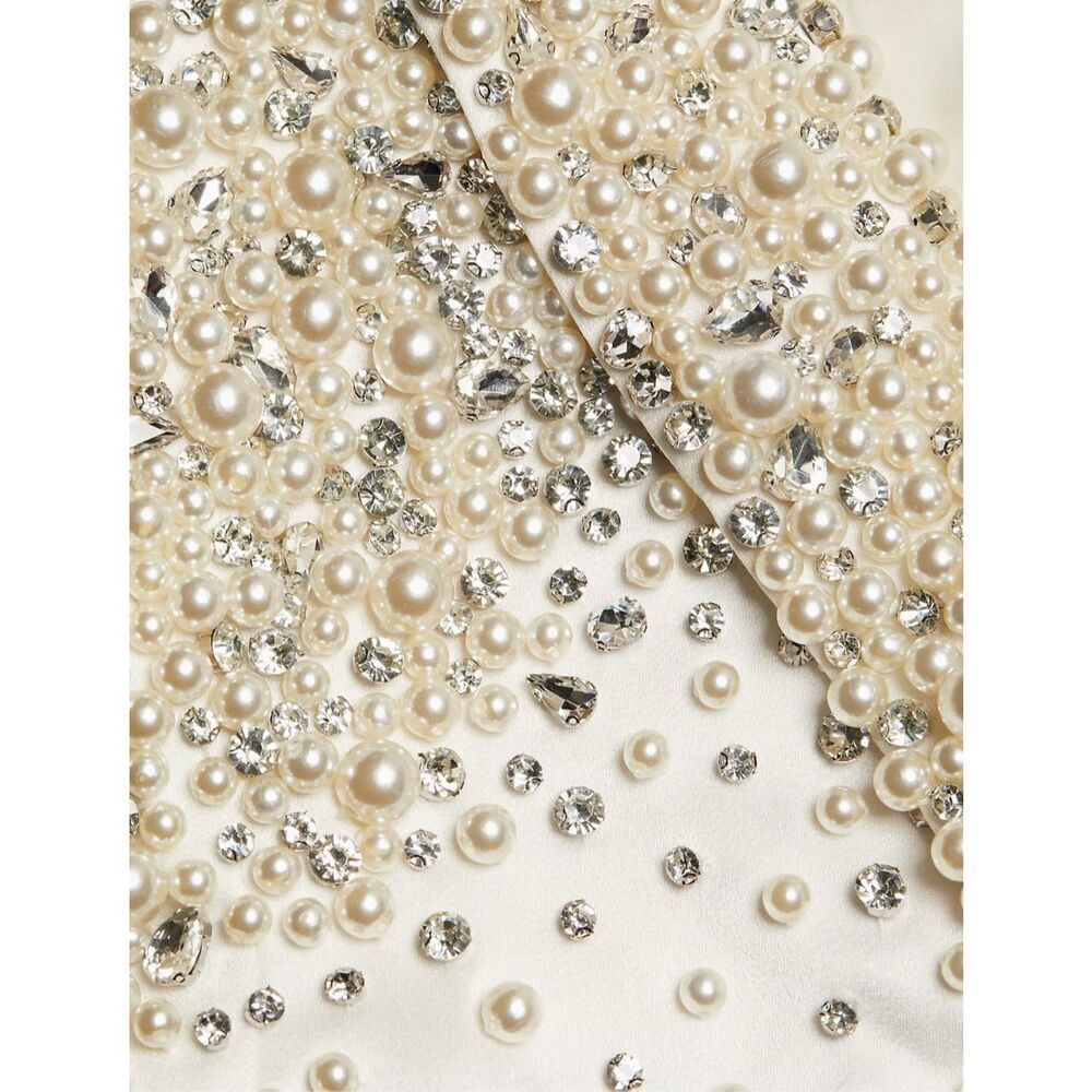 Alice + Olivia White Embellished Blazer - Picture 5 of 15